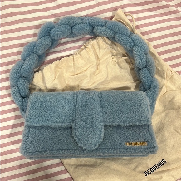 Le Bambidou Genuine Shearling Shoulder Bag - Picture 1 of 8